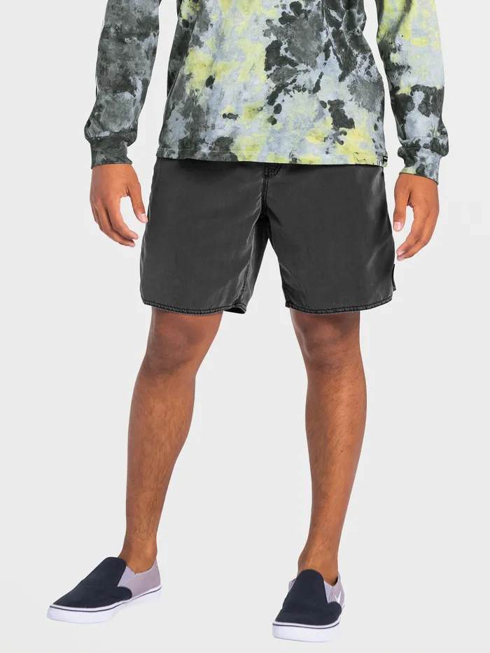 Volcom Boardshorts and Trunks Center Trunks 8211 Black Black 8211 Mens