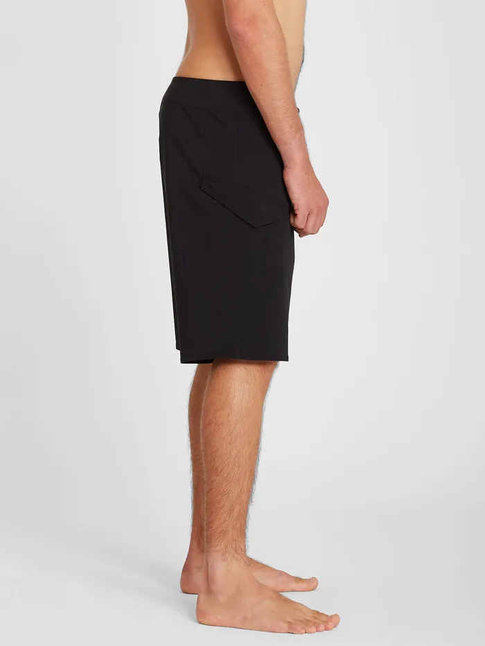 Volcom Boardshorts and Trunks Lido Solid ModTech Trunks 8211 Black Black 8211 Mens
