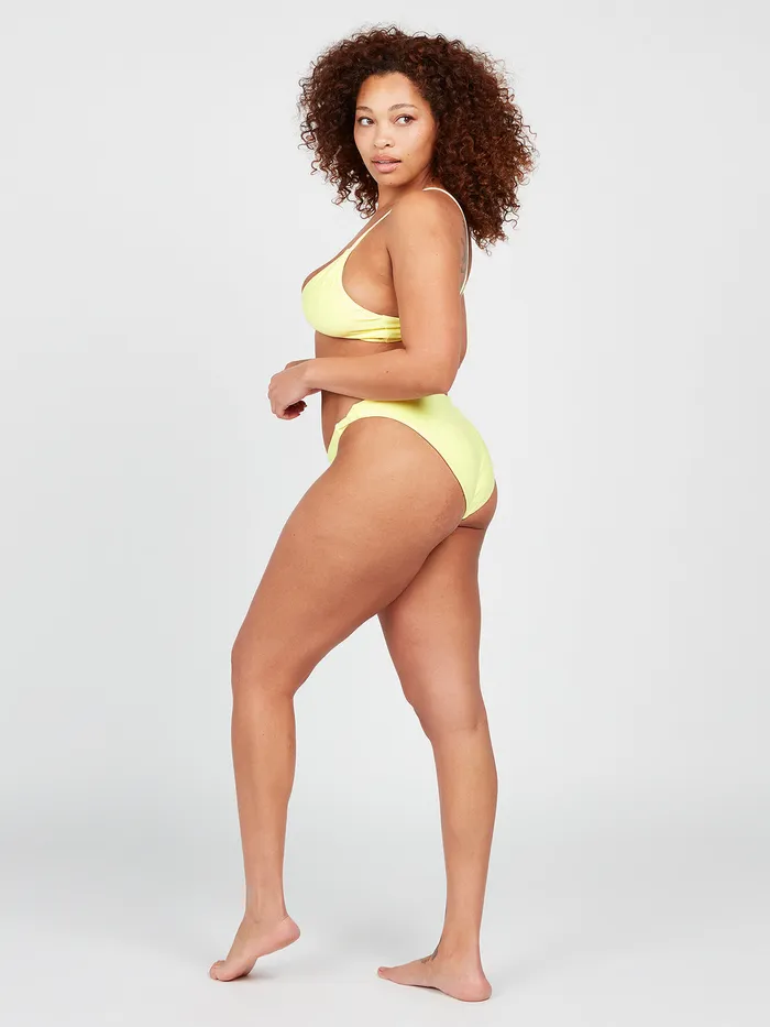 Volcom EcoTrue Swim Simply Seamless V Neck Bikini Top 8211 Lime Ice Lime Ice 8211 Womens