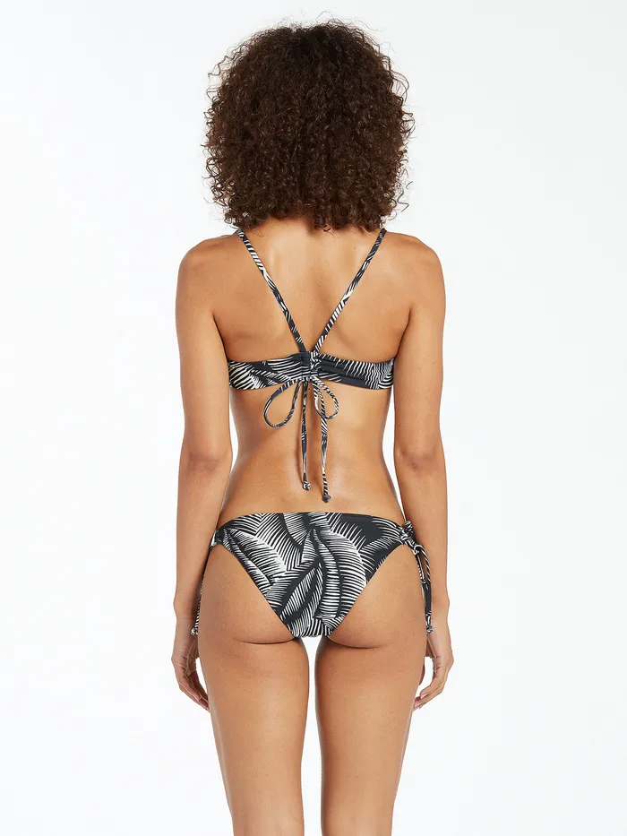 Volcom EcoTrue Swim Stay Or Leaf Scoop Bikini Top 8211 Black Black 8211 Womens