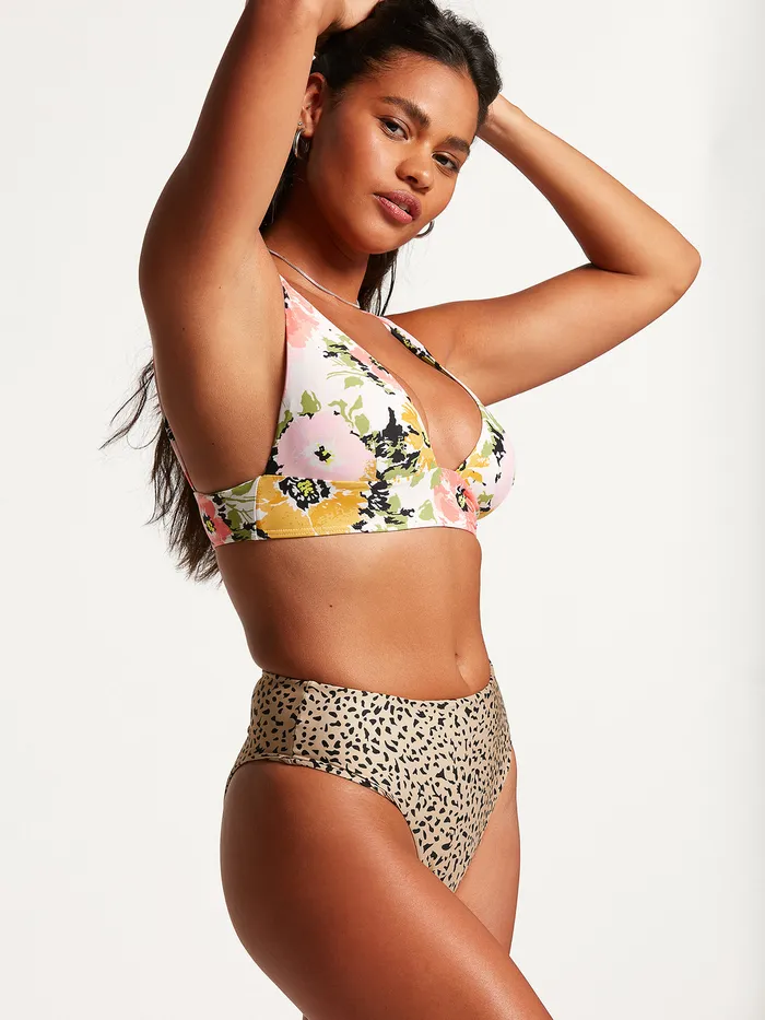 Volcom EcoTrue Swim Ur An Animal Retro Bikini Bottom 8211 Multi Multi 8211 Womens