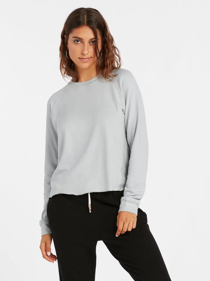Volcom Hoodies and Sweatshirts Lived In Lounge Crew 8211 Daze Grey Daze Grey 8211 Womens Volcom Hoodies and Sweatshirts Lived In Lounge Crew 8211 Daze Grey Daze Grey 8211 Womens