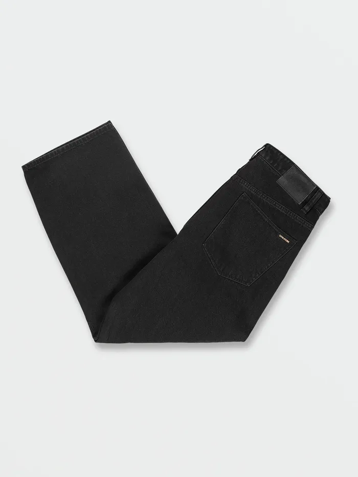 Volcom Jeans Billow Loose Tapered Fit Jeans 8211 Black Black 8211 Mens