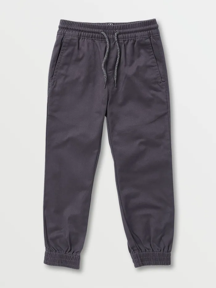 Volcom Pants Big Boys Frickin Slim Jogger Pants 8211 Charcoal Charcoal 8211 Boys