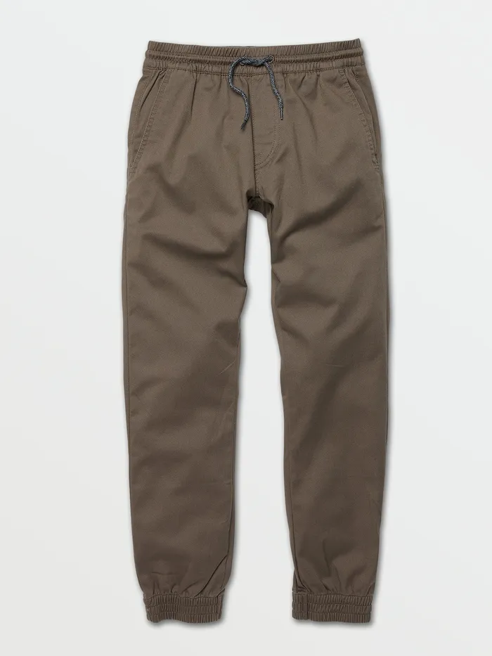 Volcom Pants Big Boys Frickin Slim Jogger Pants 8211 Mushroom Mushroom 8211 Boys