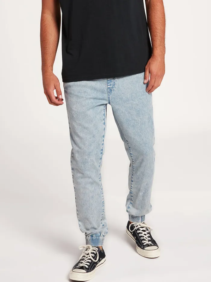 Volcom Pants Frickin Slim Jogger Pants 8211 Cloud Blue Cloud Blue 8211 Mens
