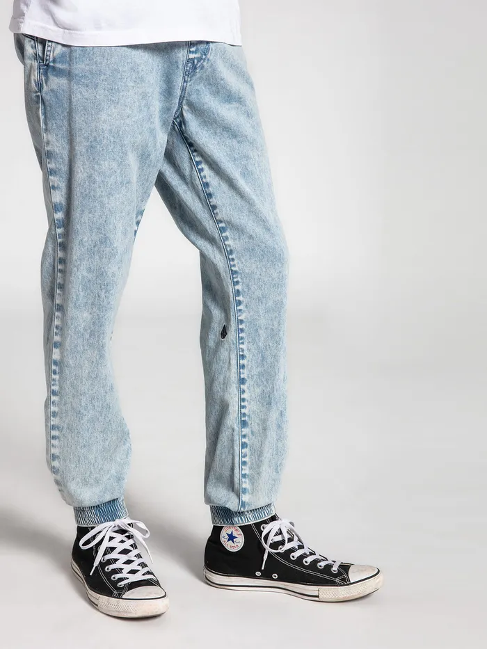 Volcom Pants Frickin Slim Jogger Pants 8211 Cloud Blue Cloud Blue 8211 Mens