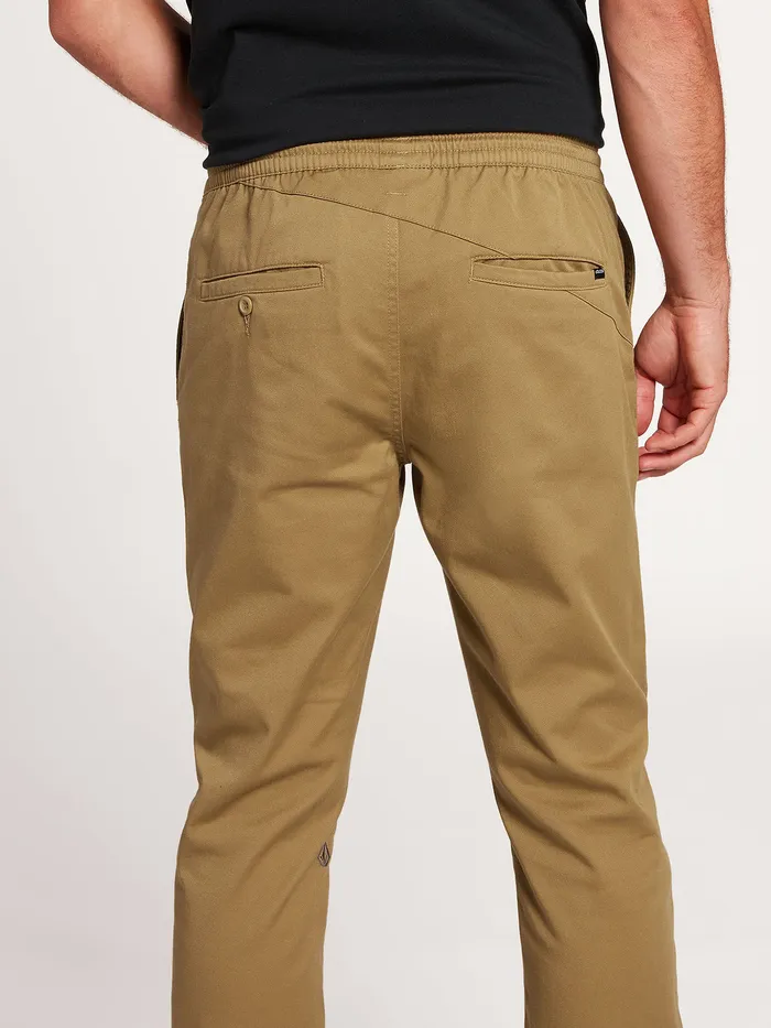 Volcom Pants Frickin Slim Jogger Pants 8211 Dark Khaki Dark Khaki 8211 Mens