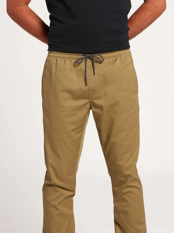 Volcom Pants Frickin Slim Jogger Pants 8211 Dark Khaki Dark Khaki 8211 Mens