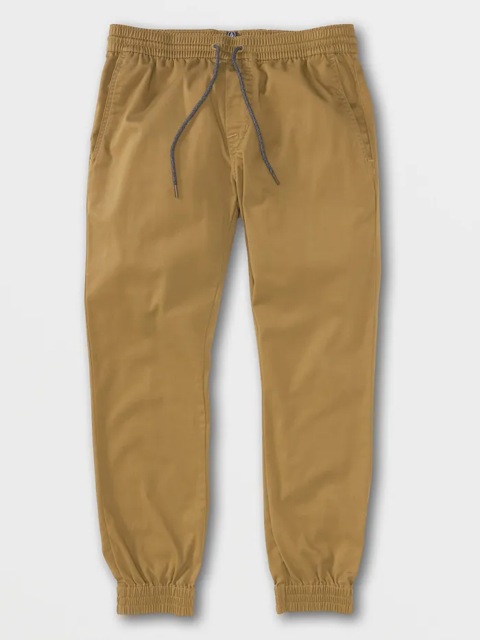 Volcom Pants Frickin Slim Jogger Pants 8211 Dark Khaki Dark Khaki 8211 Mens