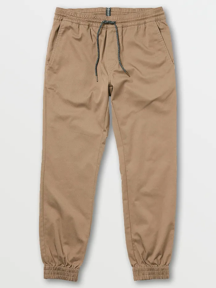Volcom Pants Frickin Slim Jogger Pants 8211 Khaki Khaki 8211 Mens