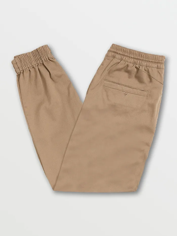 Volcom Pants Frickin Slim Jogger Pants 8211 Khaki Khaki 8211 Mens