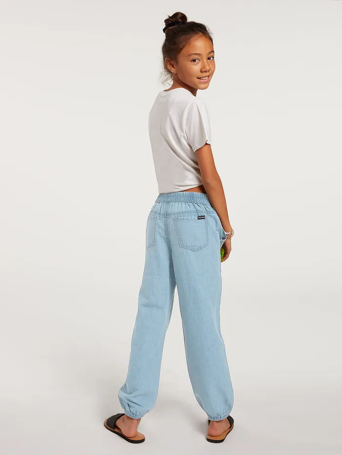 Volcom Pants Girls Sunday Strut Pant 8211 Pale Blue Pale Blue 8211 Girls
