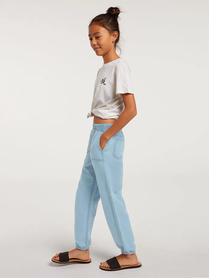 Volcom Pants Girls Sunday Strut Pant 8211 Pale Blue Pale Blue 8211 Girls