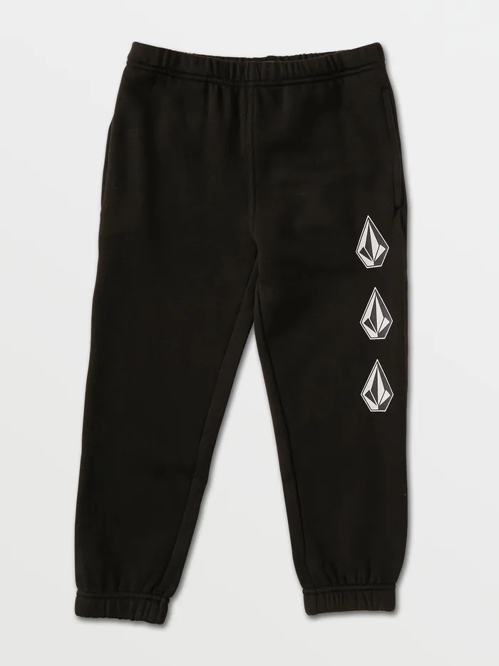 Volcom Pants Little Boys Iconic Stone Fleece Pants 8211 Black Black 8211 Boys