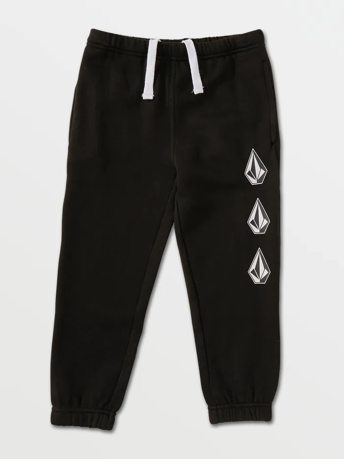 Volcom Pants Little Boys Iconic Stone Fleece Pants 8211 Black Black 8211 Boys