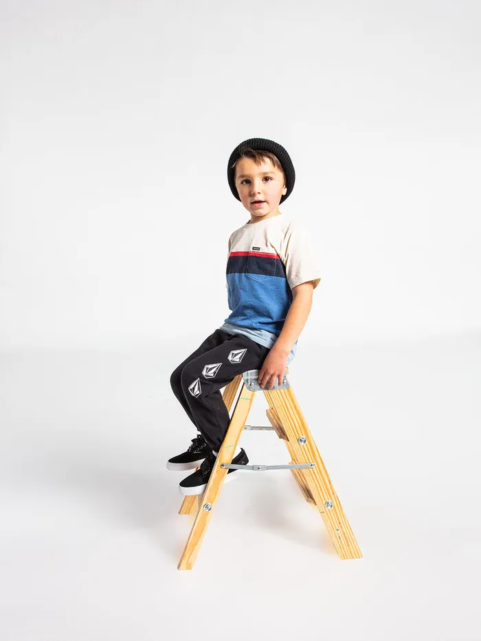 Volcom Pants Little Boys Iconic Stone Fleece Pants 8211 Black Black 8211 Boys