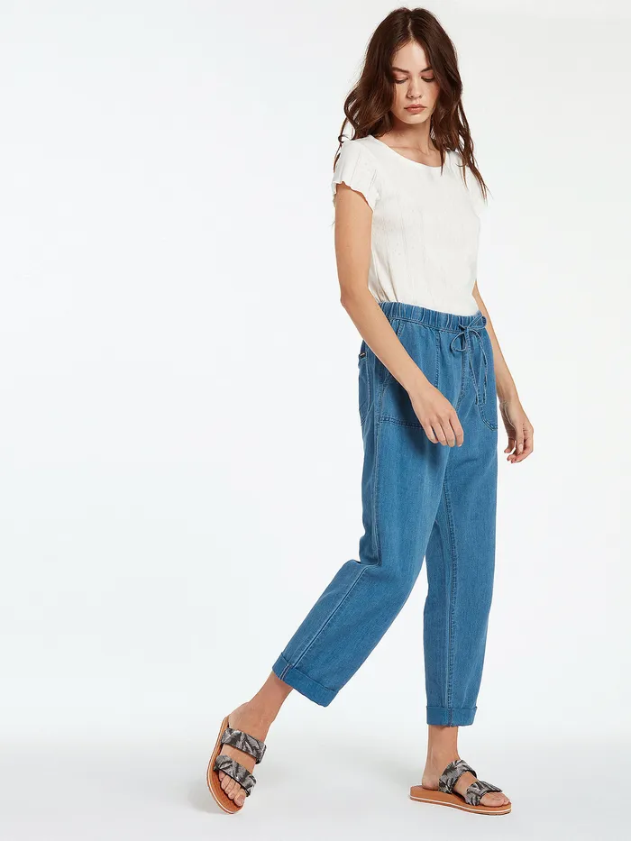 Volcom Pants Sunday Strut Pant 8211 Airforce Blue Airforce Blue 8211 Womens