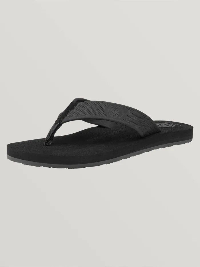 Volcom Sandals Daycation Sandals 8211 Black Destructo Black Destructo 8211 Mens