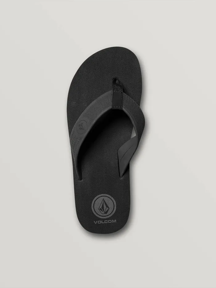 Volcom Sandals Daycation Sandals 8211 Black Destructo Black Destructo 8211 Mens