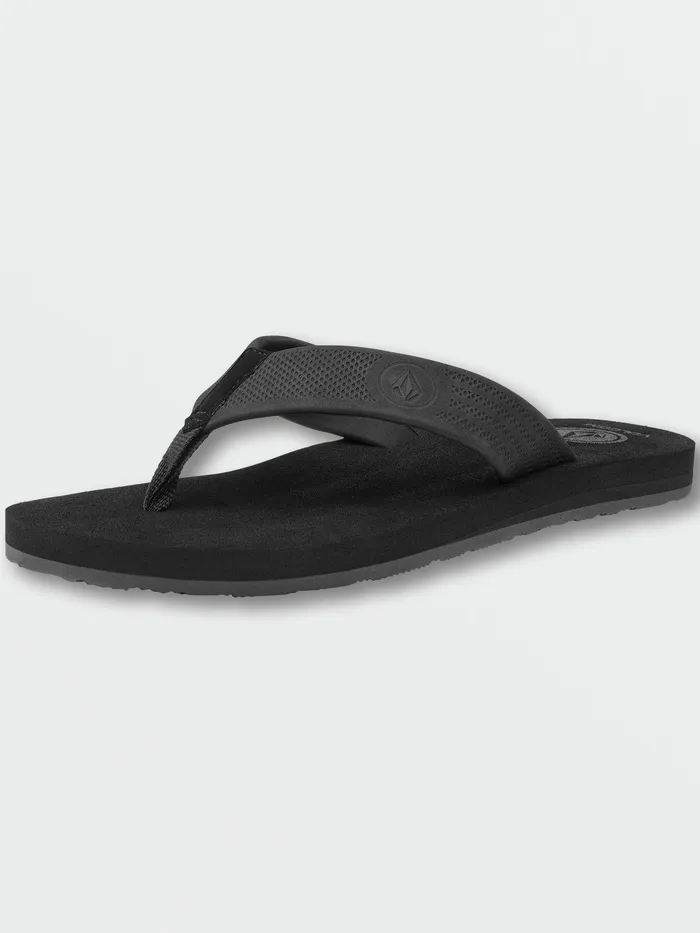 Volcom Sandals Daycation Sandals 8211 Black Destructo Black Destructo 8211 Mens