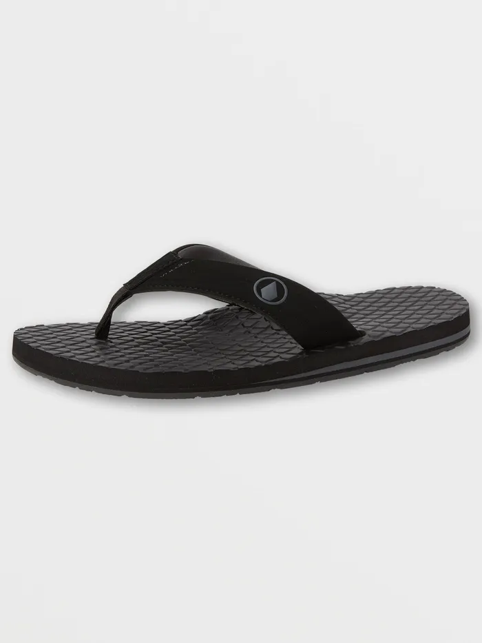 Volcom Sandals Eco Recliner 2 8211 Black Grey Black Grey 8211 Mens