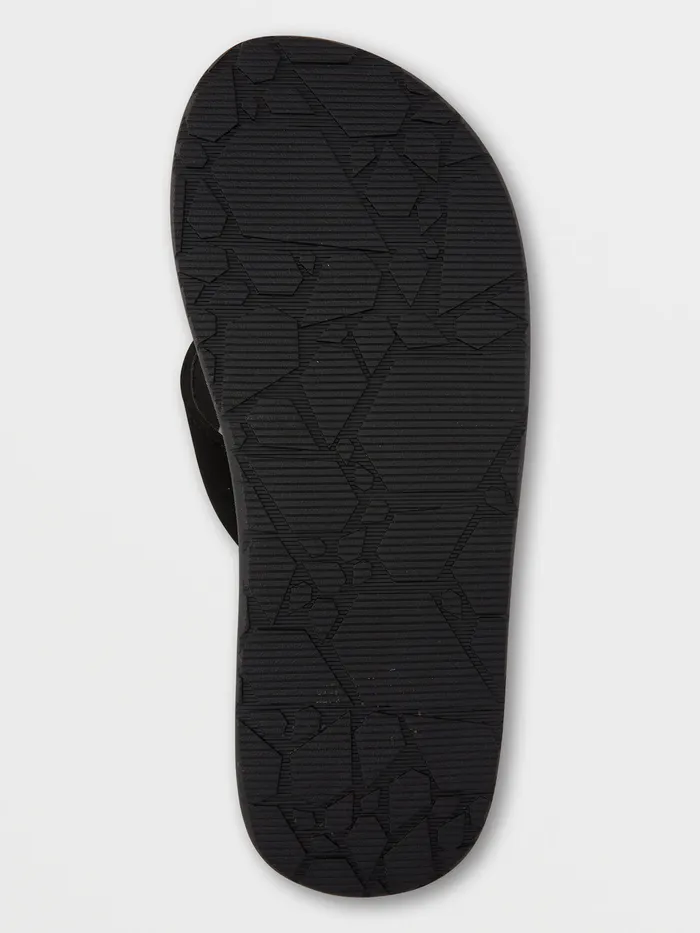 Volcom Sandals Eco Recliner 2 8211 Black Grey Black Grey 8211 Mens