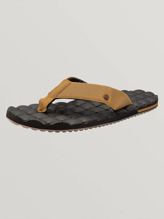 Volcom Sandals Recliner Leather Sandals 8211 Vintage Brown Vintage Brown 8211 Mens