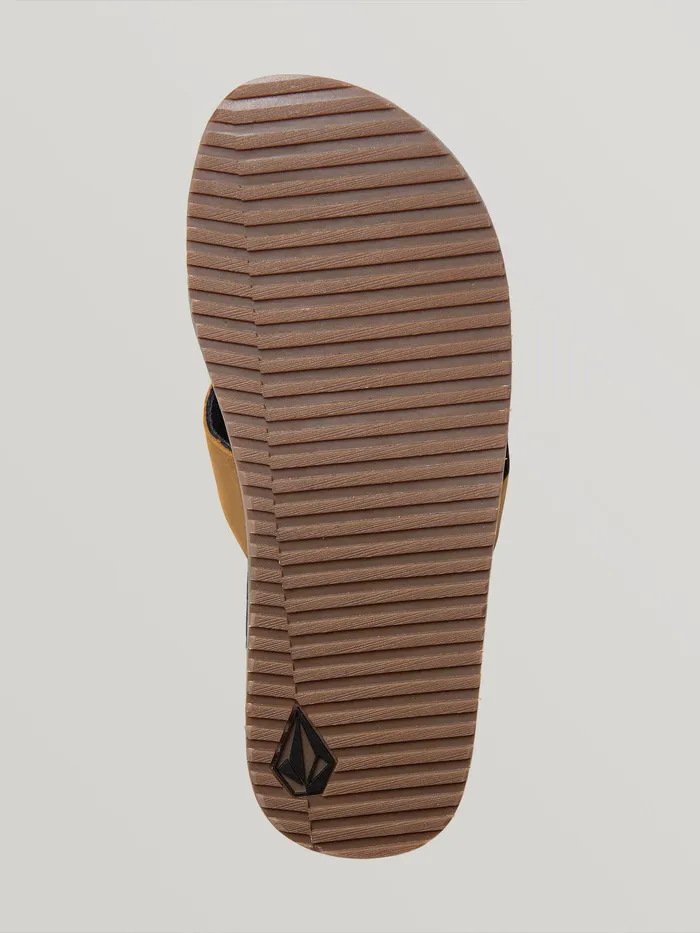 Volcom Sandals Recliner Leather Sandals 8211 Vintage Brown Vintage Brown 8211 Mens