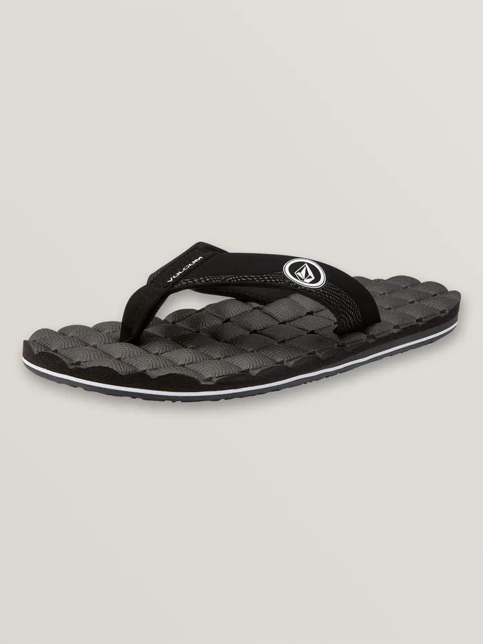 Volcom Sandals Recliner Sandals 8211 Black White Black White 8211 Mens