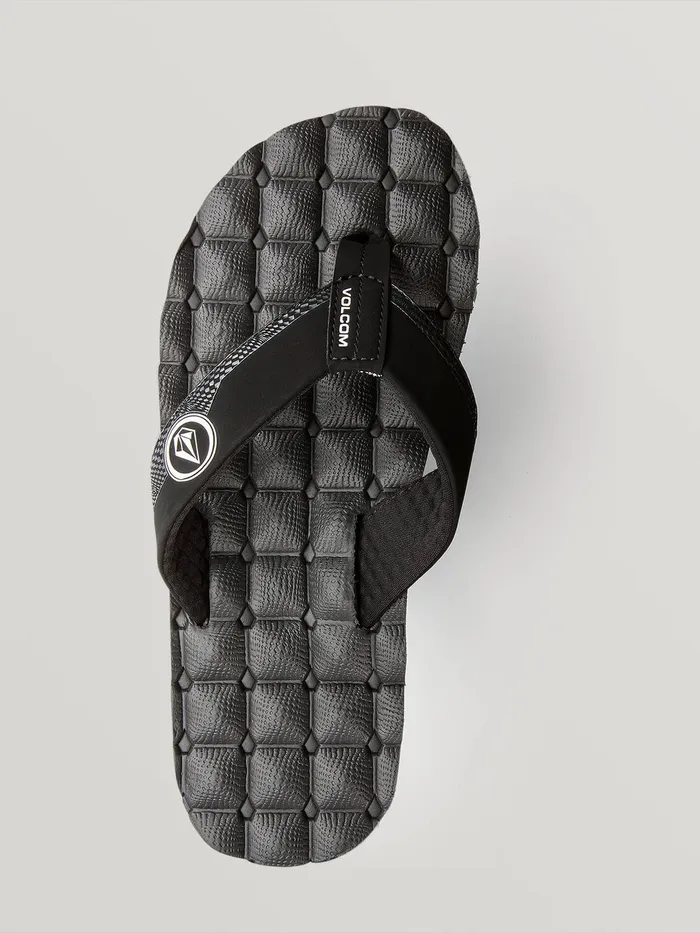 Volcom Sandals Recliner Sandals 8211 Black White Black White 8211 Mens