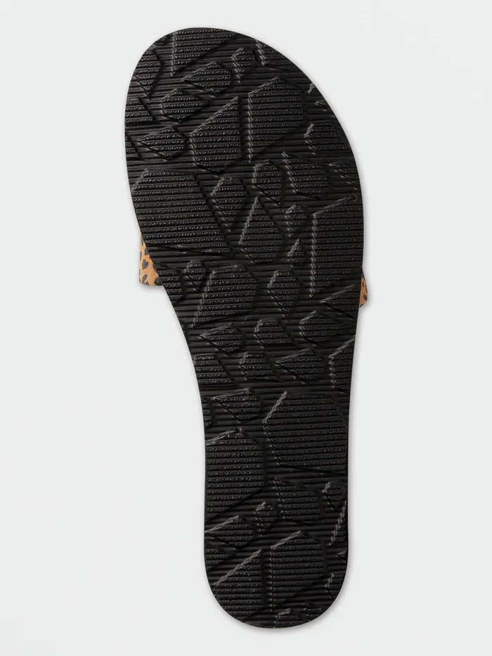 Volcom Sandals Simple Slide Sandal 8211 Cheetah Cheetah 8211 Womens