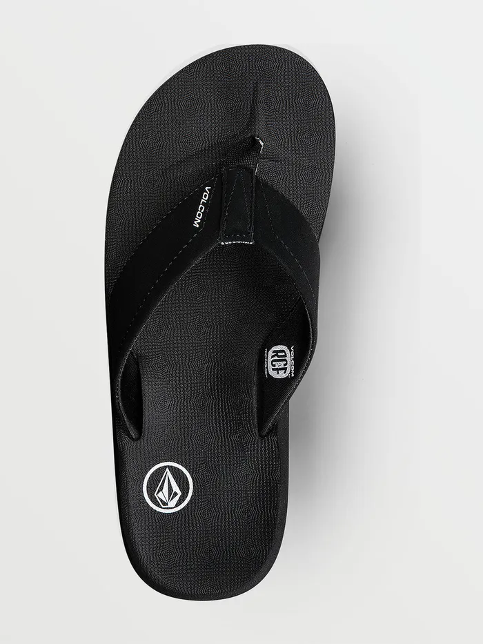 Volcom Sandals Victor Sandals 8211 Black Black 8211 Mens