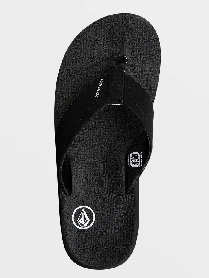 Volcom Sandals Victor Sandals 8211 Black Black 8211 Mens