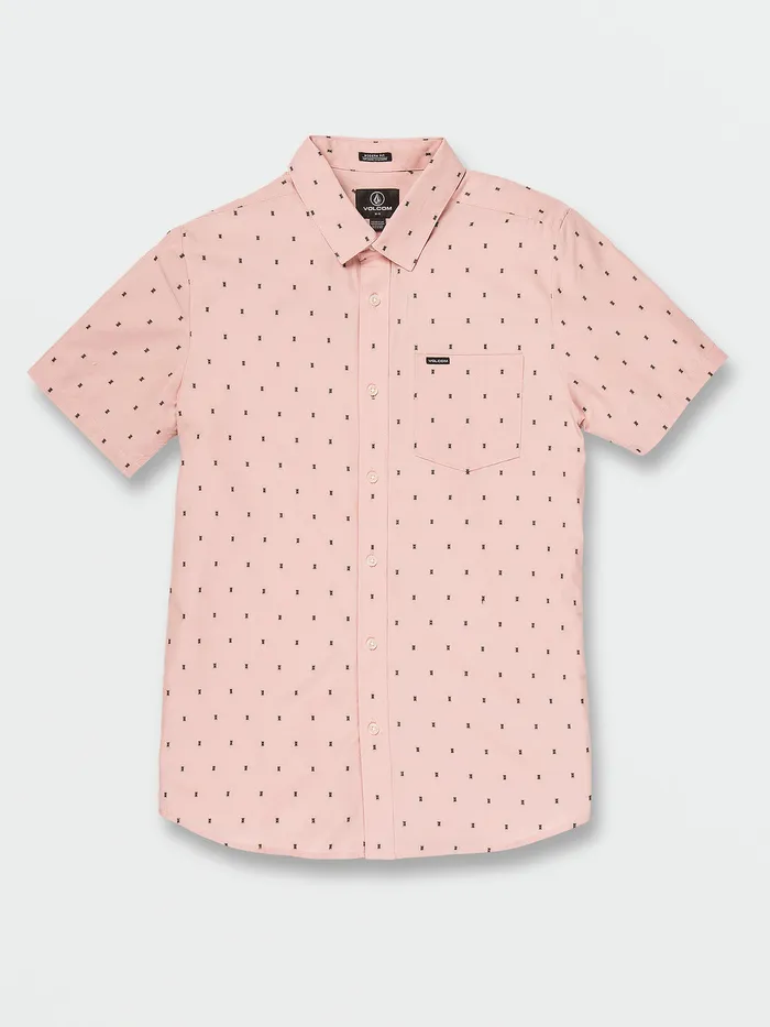 Volcom Shirts and Flannels Janko Short Sleeve 8211 Misty Rose Misty Rose 8211 Mens