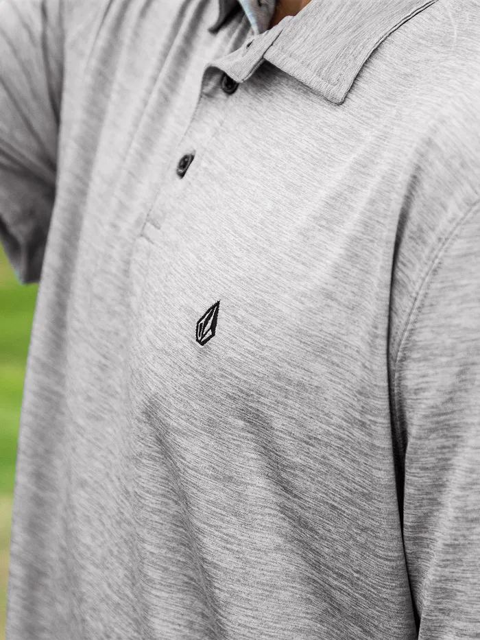 Volcom Shirts and Flannels Wowzer Hazard Performance Polo 8211 Heather Grey Heather Grey 8211 Mens
