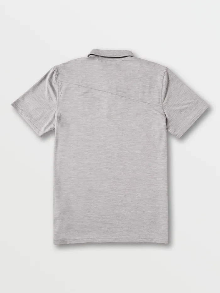 Volcom Shirts and Flannels Wowzer Hazard Performance Polo 8211 Heather Grey Heather Grey 8211 Mens