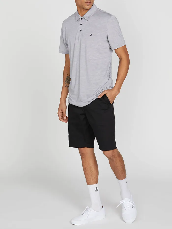 Volcom Shirts and Flannels Wowzer Hazard Performance Polo 8211 Heather Grey Heather Grey 8211 Mens