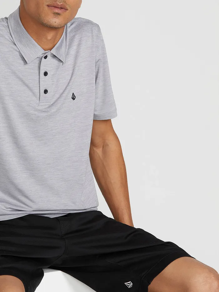 Volcom Shirts and Flannels Wowzer Hazard Performance Polo 8211 Heather Grey Heather Grey 8211 Mens