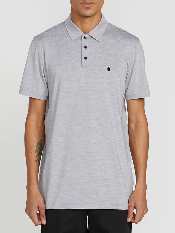 Volcom Shirts and Flannels Wowzer Hazard Performance Polo 8211 Heather Grey Heather Grey 8211 Mens