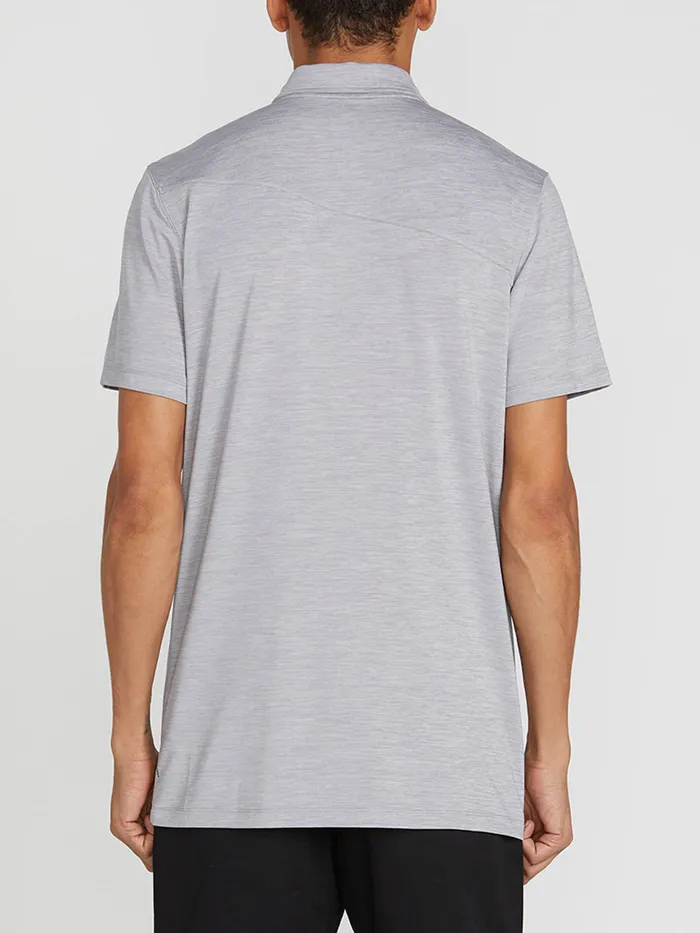 Volcom Shirts and Flannels Wowzer Hazard Performance Polo 8211 Heather Grey Heather Grey 8211 Mens