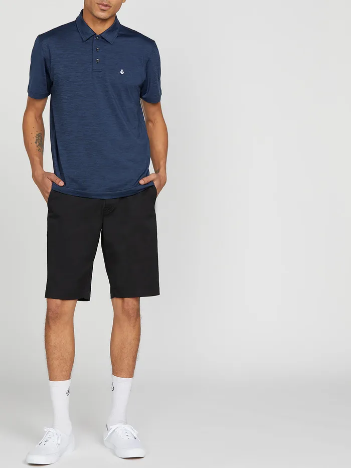 Volcom Shirts and Flannels Wowzer Hazard Performance Polo 8211 Navy Heather Navy Heather 8211 Mens