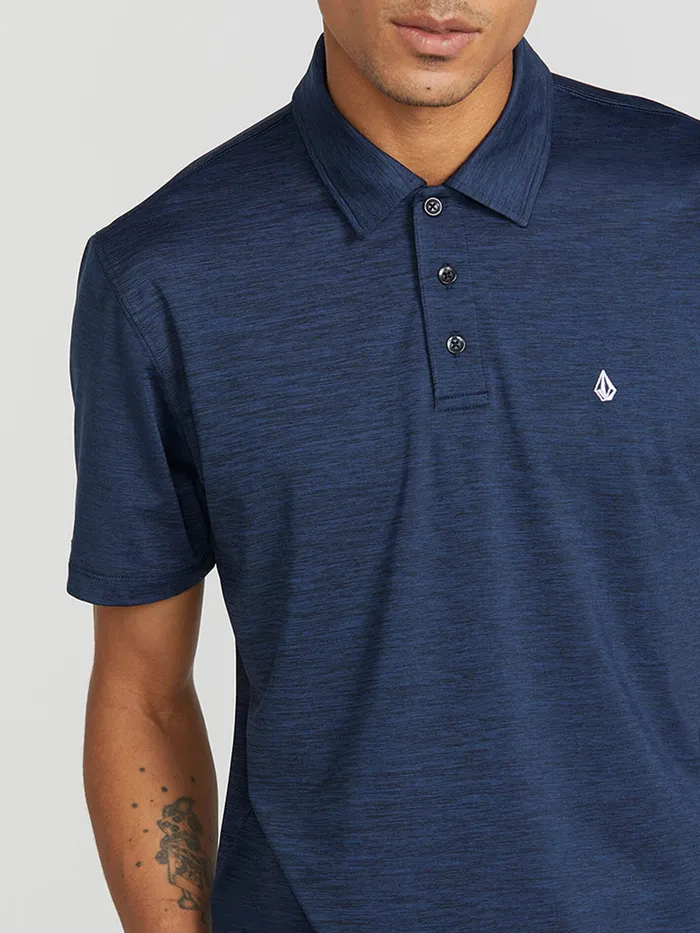 Volcom Shirts and Flannels Wowzer Hazard Performance Polo 8211 Navy Heather Navy Heather 8211 Mens