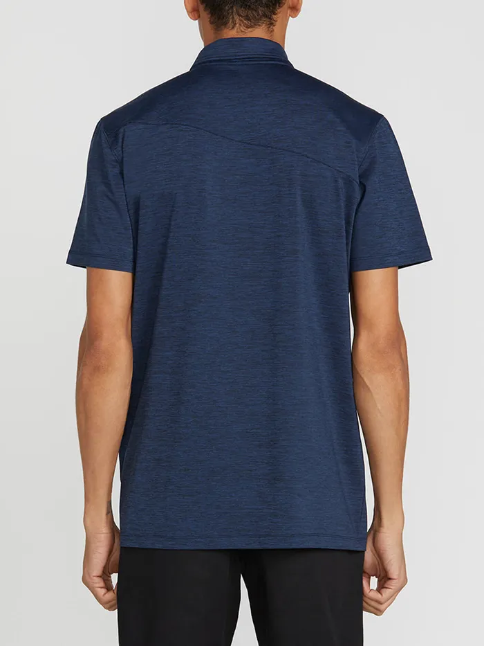 Volcom Shirts and Flannels Wowzer Hazard Performance Polo 8211 Navy Heather Navy Heather 8211 Mens