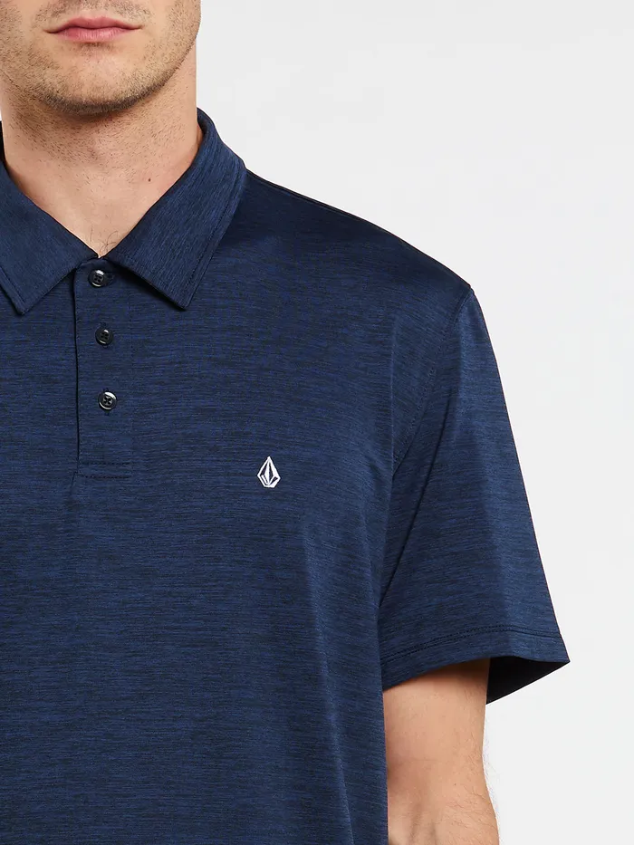 Volcom Shirts and Flannels Wowzer Hazard Performance Polo 8211 Navy Heather Navy Heather 8211 Mens