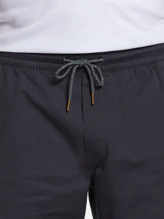 Volcom Shorts Frickin Elastic Waist Shorts 8211 Charcoal Charcoal 8211 Mens