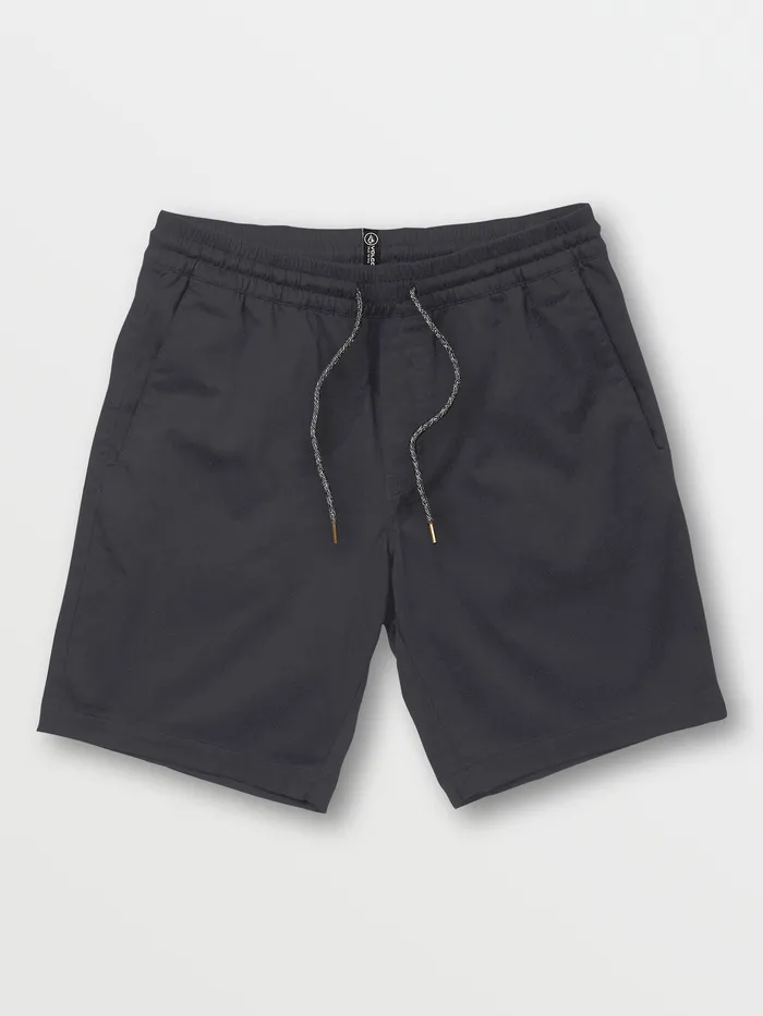 Volcom Shorts Frickin Elastic Waist Shorts 8211 Charcoal Charcoal 8211 Mens