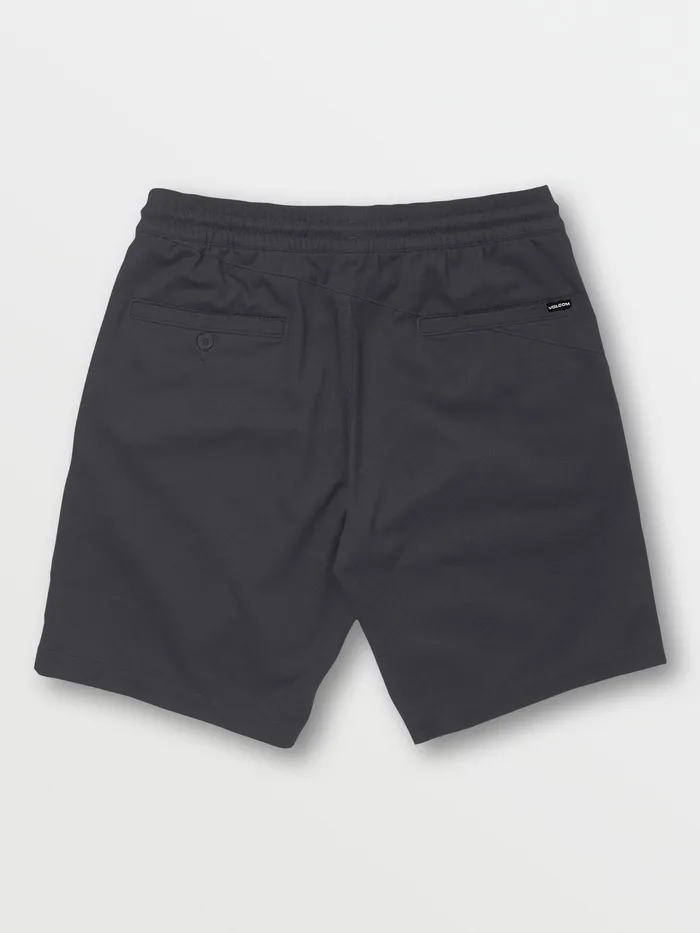 Volcom Shorts Frickin Elastic Waist Shorts 8211 Charcoal Charcoal 8211 Mens