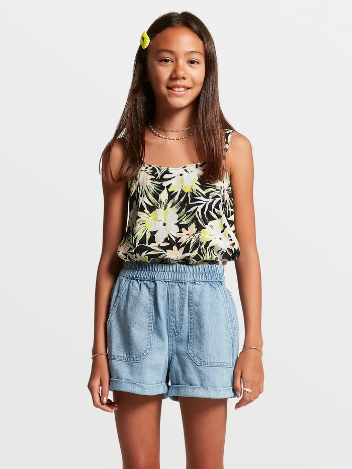 Volcom Shorts Girls Sunday Strut Short 8211 Pale Blue Pale Blue 8211 Girls