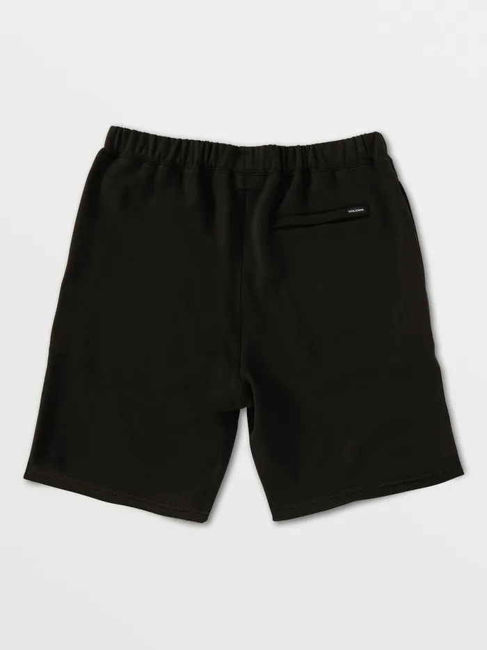 Volcom Shorts Iconic Stone Fleece Shorts 8211 Black Black 8211 Mens